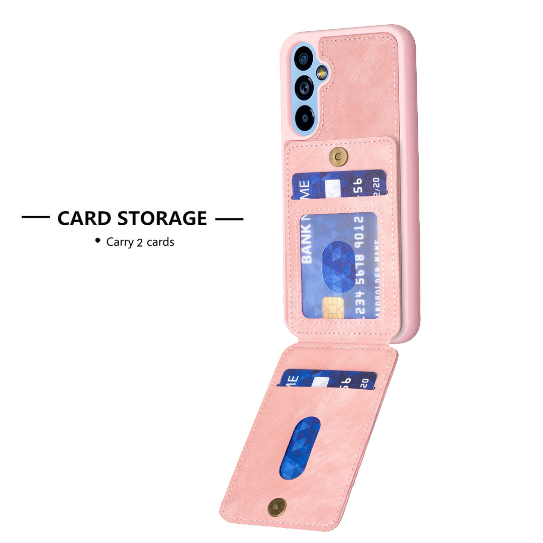 BF28 Card Slots Shell for Samsung Galaxy A34 5G Matte PU Leather Coated TPU Phone Cover Kickstand Case BF28 Card Slots Shell for Samsung Galaxy A34 5G Matte PU Leather Coated TPU Phone Cover Kickstand Case